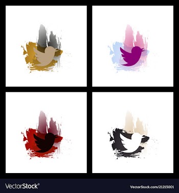 Set of social media network connect communicate vector image