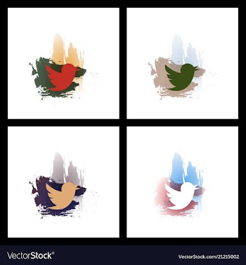 Set of social media network connect communicate vector image