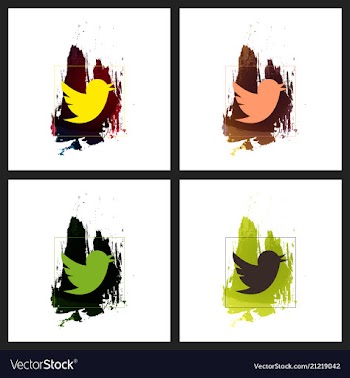 Set of social media network connect communicate vector image