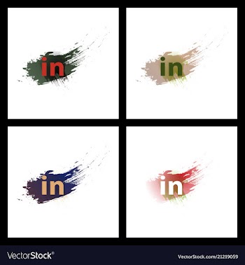 Set of social media network connect communicate vector image