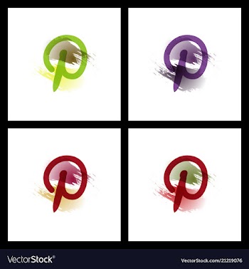 Set of social media network connect communicate vector image