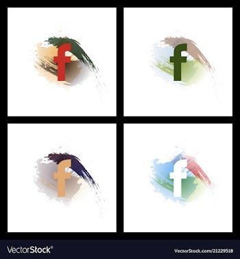 Set of social media network connect communicate vector image
