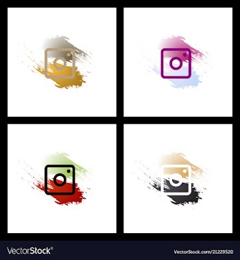 Set of social media network connect communicate vector image