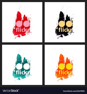 Set of social media network connect communicate vector image