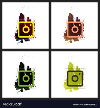 Set of social media network connect communicate vector image