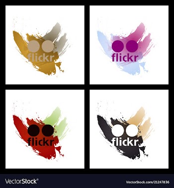 Set of social media network connect communicate vector image