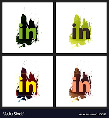 Set of social media network connect communicate vector image