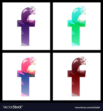 Set of social networking icons web design flat vector image