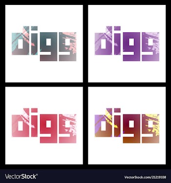 Set of social networking icons web design flat vector image