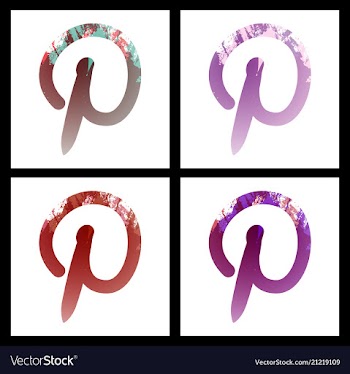 Set of social networking icons web design flat vector image