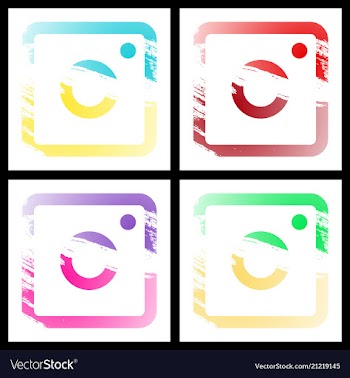 Set of social networking icons web design flat vector image