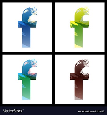 Set of social networking icons web design flat vector image