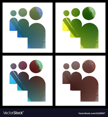 Set of social networking icons web design flat vector image