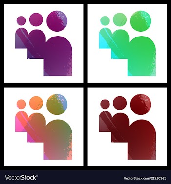 Set of social networking icons web design flat vector image