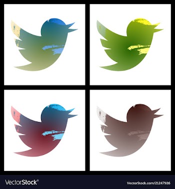 Set of social networking icons web design flat vector image