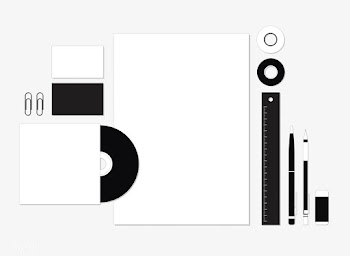 Set of stationery on workspace illustration | Free stock vector - 24227