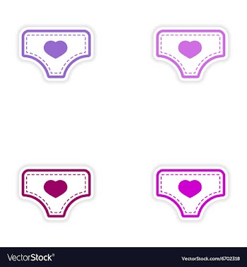 Set of stickers baby pants on white background vector image
