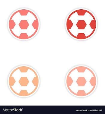 Set of stickers Brazilian football on white vector image