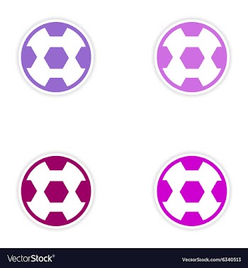 Set of stickers Brazilian football on white vector image