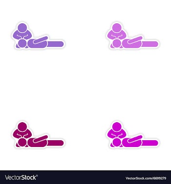 Set of stickers first aid on white background vector image