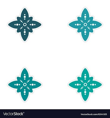 Set of stickers Indian sign on white background vector image
