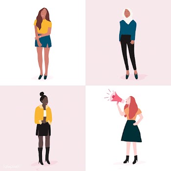 Set of strong women full body vector | Free stock vector - 524188
