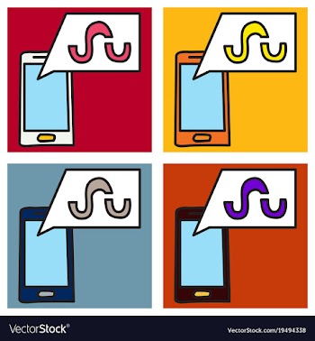 Set of stumbleupon color glossy icon realistic vector image