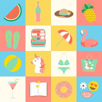 Set of summer icons | Free stock vector - 251191