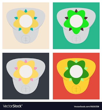 Set of superhero color flat badges emblems logos vector image
