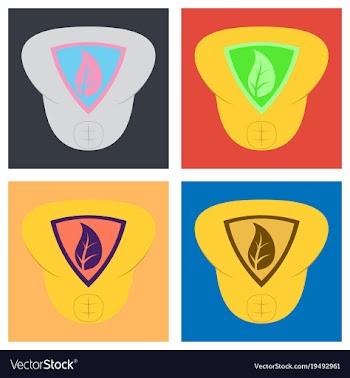 Set of superhero color flat badges emblems logos vector image