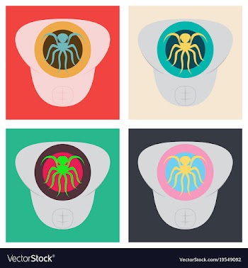Set of superhero color flat badges emblems logos vector image
