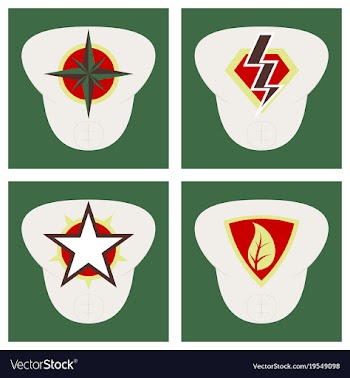 Set of superhero color flat badges emblems logos vector image