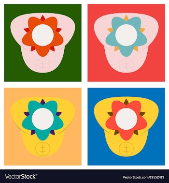Set of superhero color flat badges emblems logos vector image