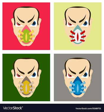 Set of superhero in action superhero character vector image
