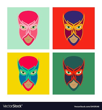 Set of superhero in action superhero character vector image
