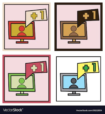 Set of symbol of finger up thumb up in flat style vector image