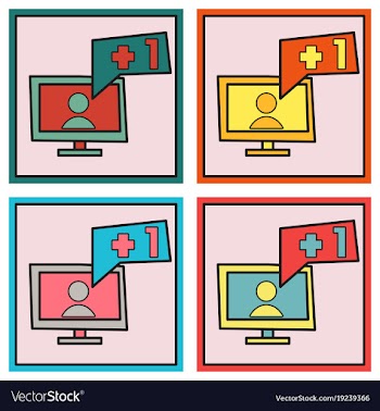 Set of symbol of finger up thumb up in flat style vector image