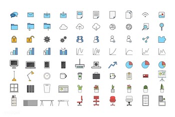 Set of technology vectors | Free stock vector - 76873