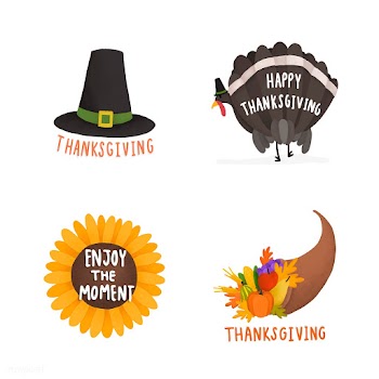 Set of Thanksgiving and autumn illustrations | Free stock vector - 472866