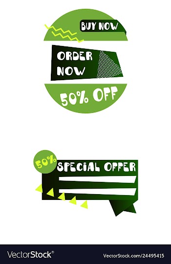Set of trendy flat geometric elements banners in vector image