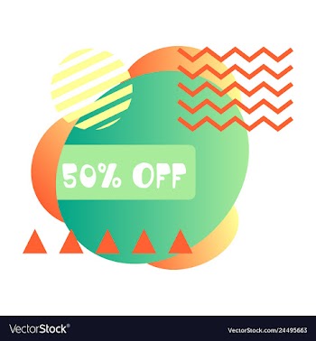 Set of trendy flat geometric elements banners in vector image