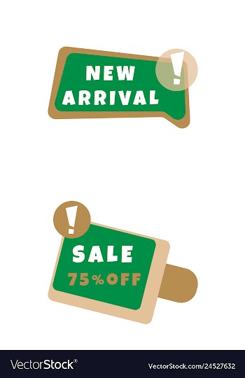 Set of trendy flat geometric elements banners in vector image
