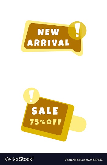 Set of trendy flat geometric elements banners in vector image