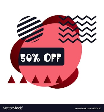 Set of trendy flat geometric elements banners in vector image