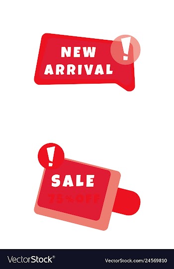 Set of trendy flat geometric elements banners in vector image