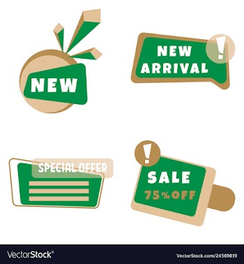 Set of trendy flat geometric elements banners in vector image