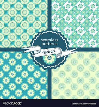 Set of tribal texture geometric seamless patterns vector image