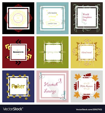 Set of typographic backgrounds motivational vector image
