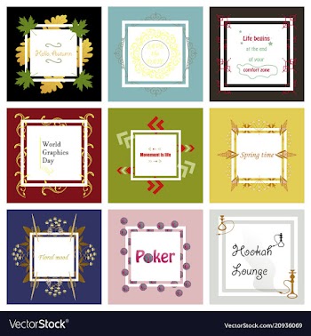 Set of typographic backgrounds motivational vector image