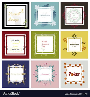 Set of typographic backgrounds motivational vector image
